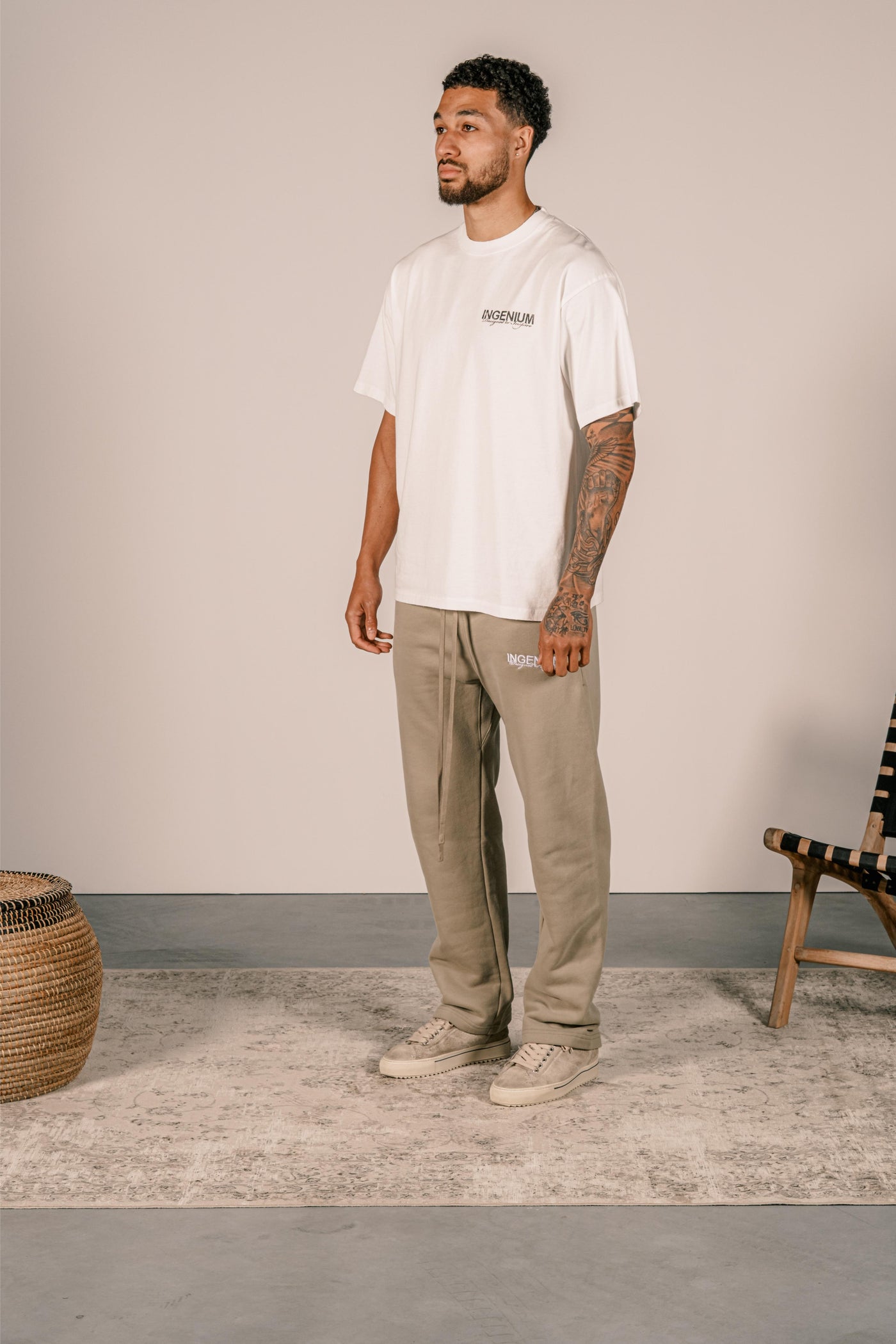 INGENIUM RELAXED SWEATPANTS - Olive
