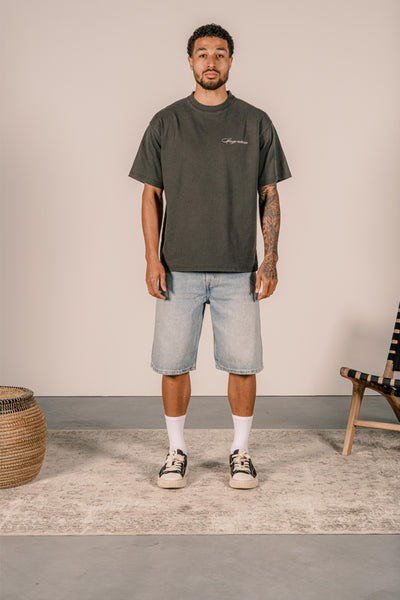 VICTORY T-SHIRT - Vintage Black/White