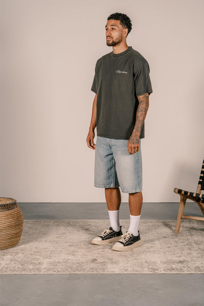 VICTORY T-SHIRT - Vintage Black/White