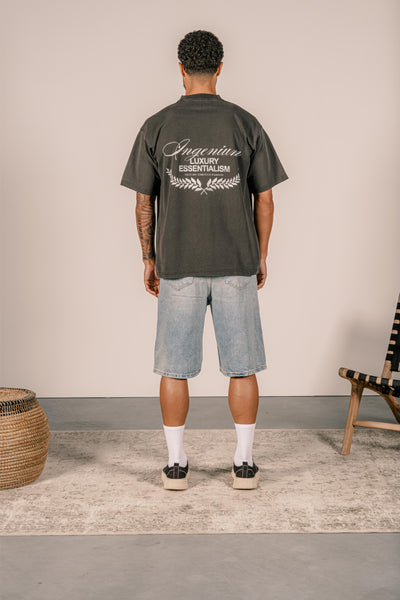 VICTORY T-SHIRT - Vintage Black/White