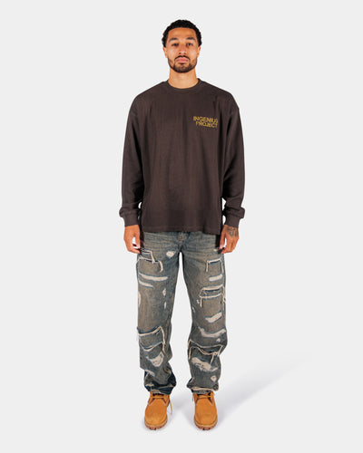 INGENIUM PROJECT WAFFLE LONGSLEEVE – VINTAGE GREY