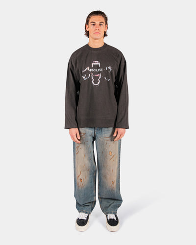 PRAISE LONGSLEEVE – VINTAGE BLACK