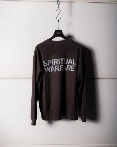 SPIRITUAL WARFARE WAFFLE LONGSLEEVE – VINTAGE GREY