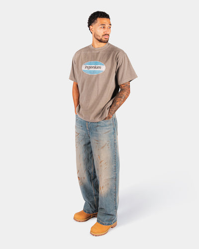 PETROL T-SHIRT – TAUPE GREY