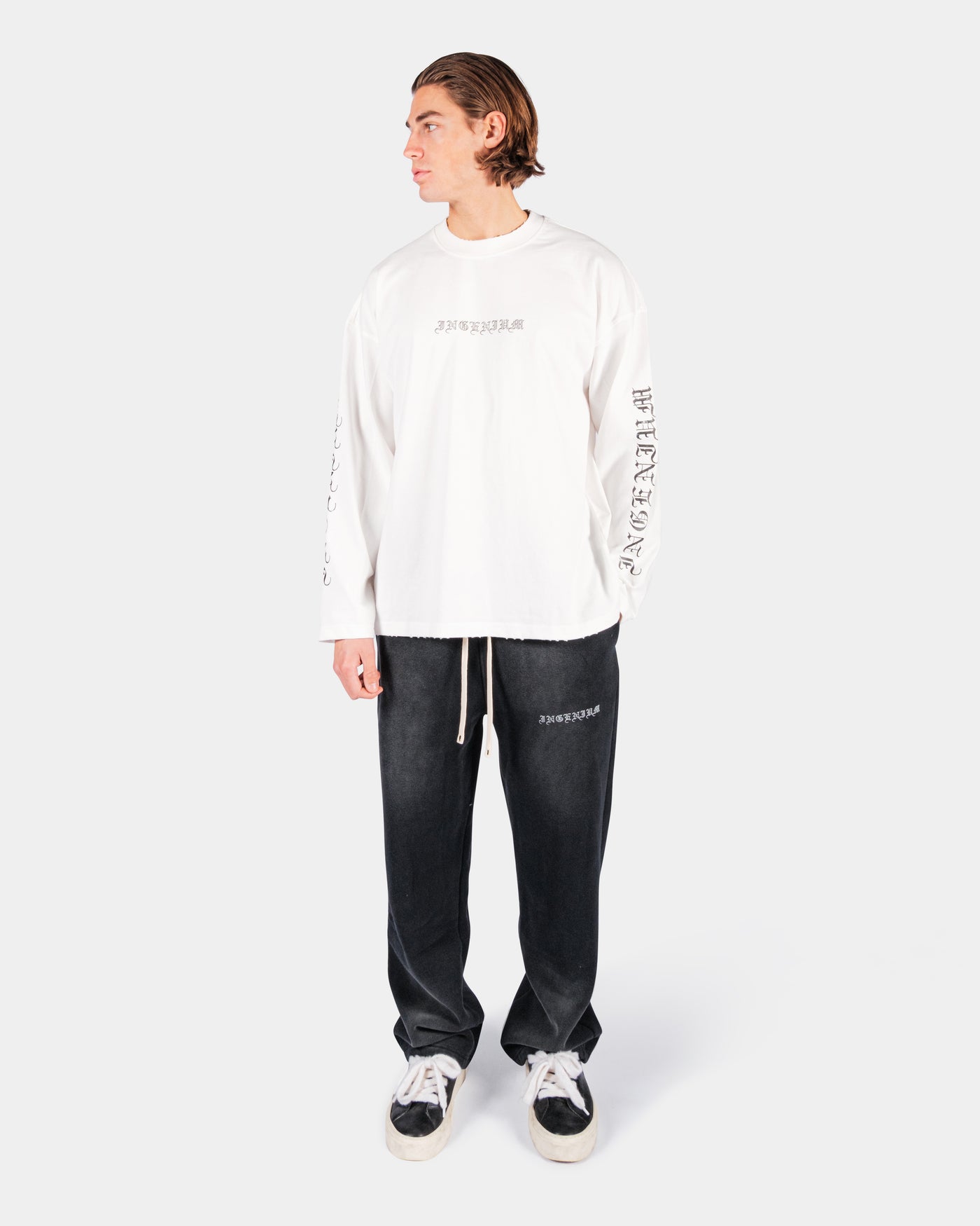 GOTHIC SWEATPANTS – FADED BLACK
