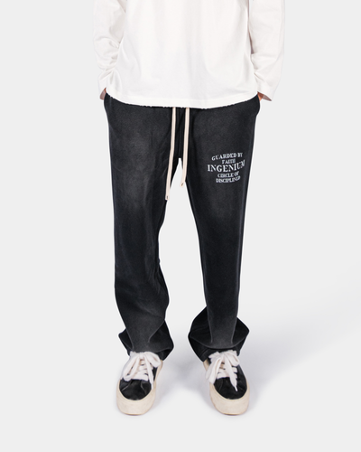 DISCIPLINED SWEATPANTS – FADED BLACK