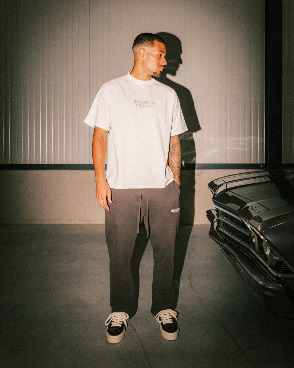 INGENIUM PROJECT T-SHIRT - Offwhite/Matcha