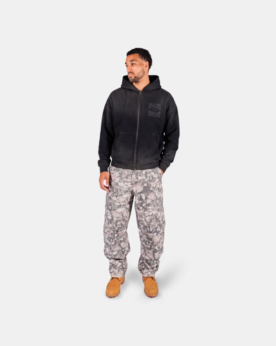 ARCH ZIP HOODIE – FADED BLACK