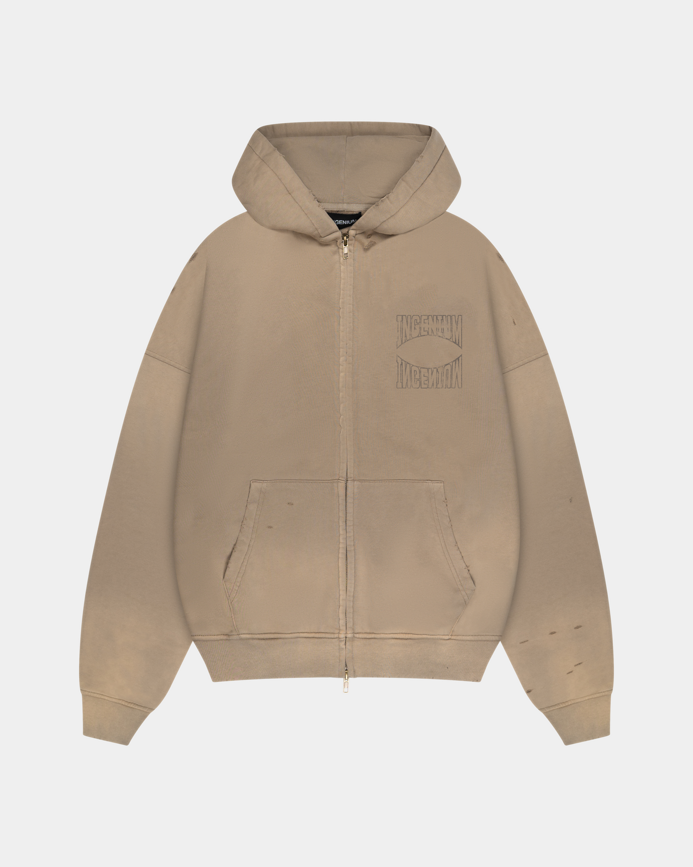 ARCH ZIP HOODIE – CAMEL