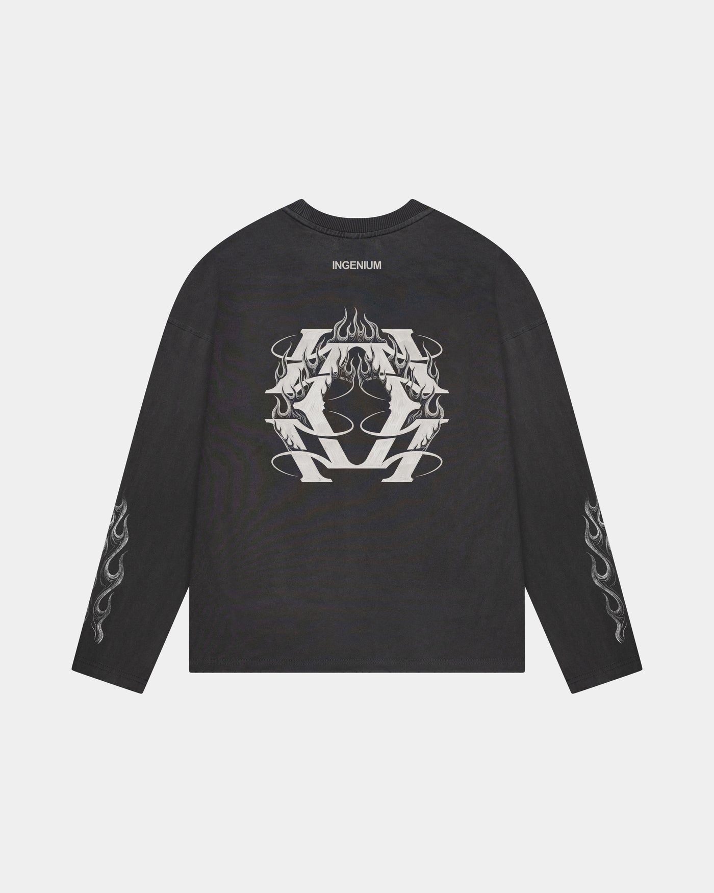 FLAME LONGSLEEVE – VINTAGE BLACK