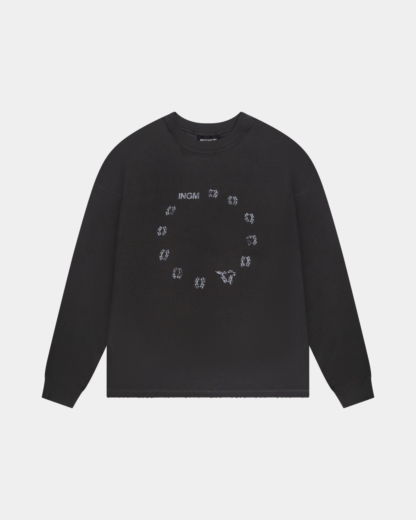 SPIRITUAL WARFARE WAFFLE LONGSLEEVE – VINTAGE GREY