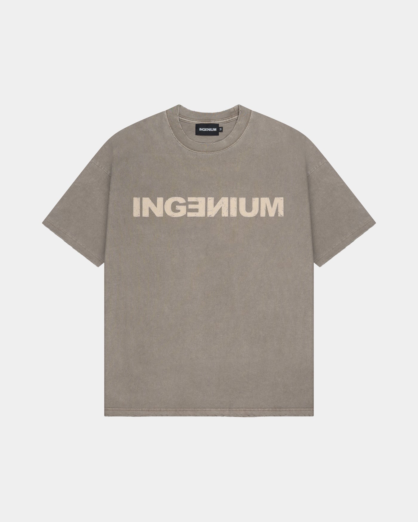 REVERSE T-SHIRT – TAUPE GREY