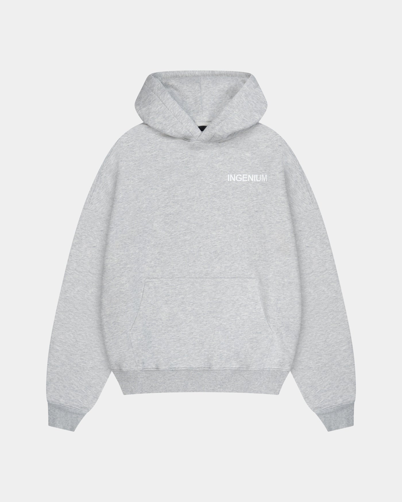 SIGNATURE HOODIE – GREY MELANGE