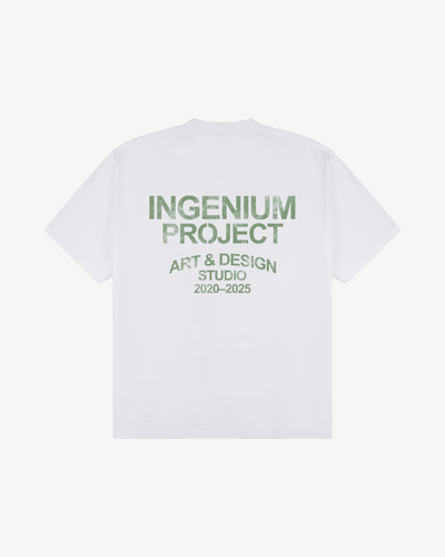 INGENIUM PROJECT T-SHIRT - Offwhite/Matcha