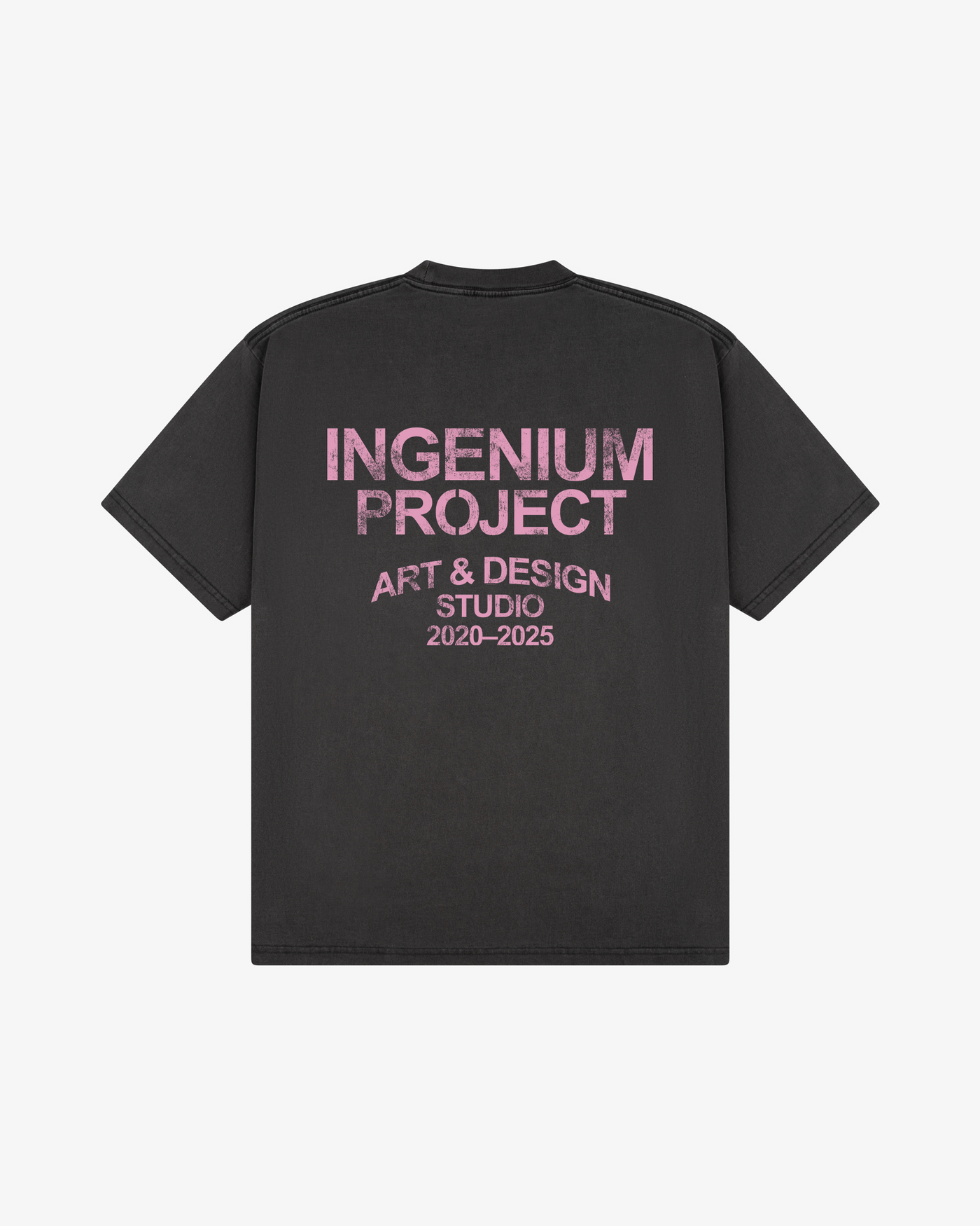 INGENIUM PROJECT T-SHIRT - Vintage Black/Soft Pink